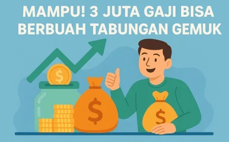 Mampu! 3 Juta Gaji Bisa Berbuah Tabungan Gemuk