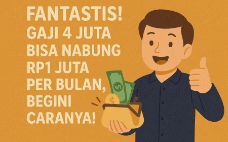 Fantastis! Gaji 4 Juta Bisa Nabung Rp1 Juta Per Bulan, Begini Caranya!