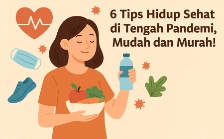 6 Tips Hidup Sehat di Tengah Pandemi, Mudah dan Murah!