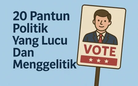 20 Pantun Politik Yang Lucu Dan Menggelitik