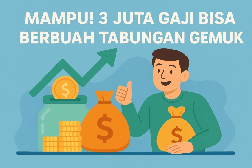 Mampu! 3 Juta Gaji Bisa Berbuah Tabungan Gemuk