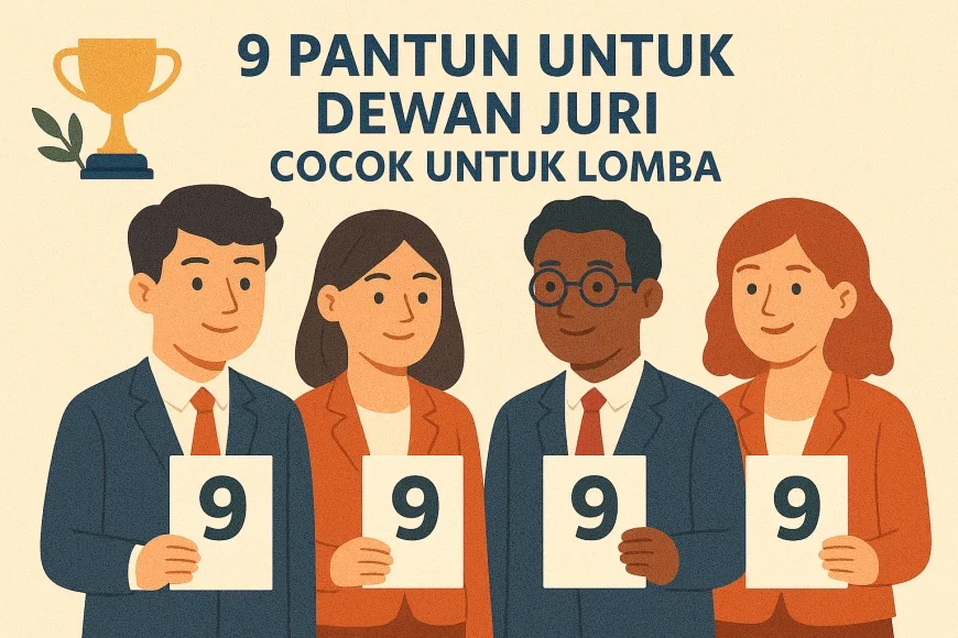 9 Pantun Untuk Dewan Juri, Cocok Untuk Lomba