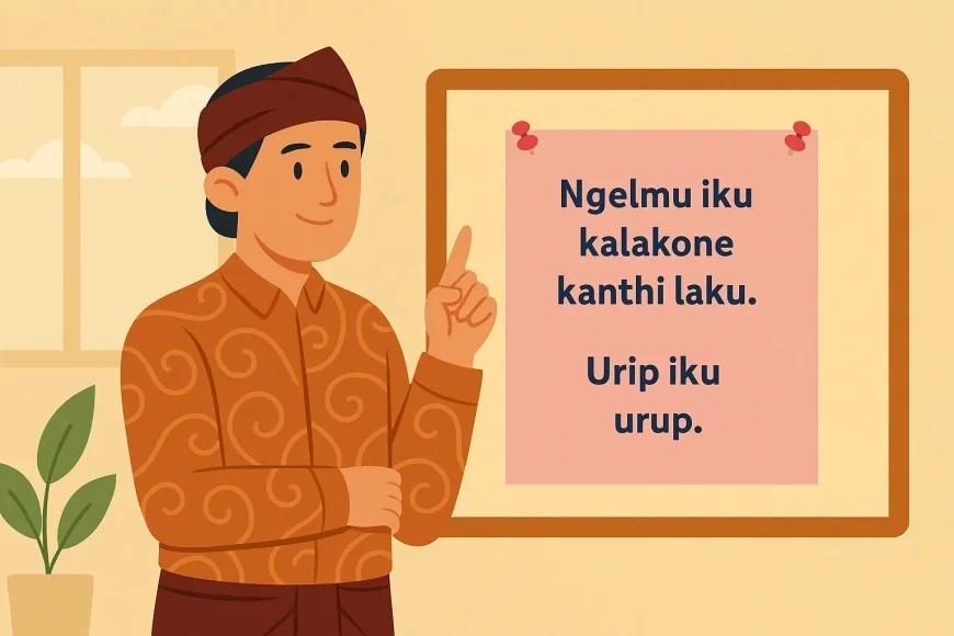 5 Pantun Jawa Motivasi 2 Baris, Singkat Tapi Kuat