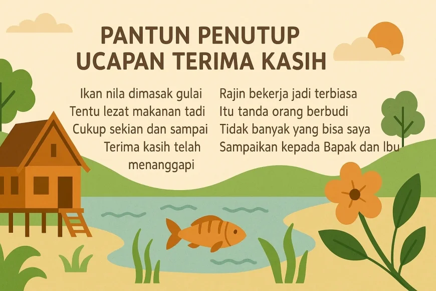 12 Pantun Penutup Ucapan Terima Kasih Yang Elegan