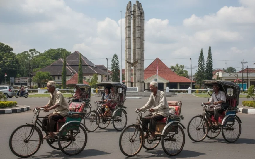 100 Pengayuh Becak Lanjut Usia di Indramayu Terima Becak Listrik Bantuan Presiden