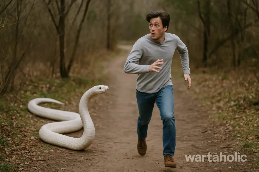 7 Arti Mimpi Dikejar Ular Putih, Waspada Atau Keberuntungan?