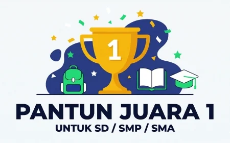 50+ Pantun untuk Juara 1 SD, SMP, SMA: Beri Apresiasi Spesial yang Berkesan!